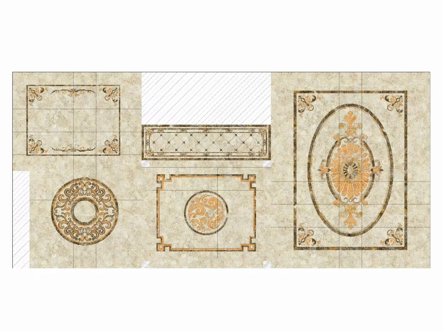 Mosaics & Waterjet Patterns-CAD