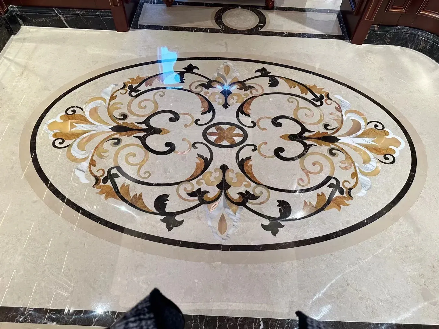 Ultraman Beige Waterjet Mosaic-3