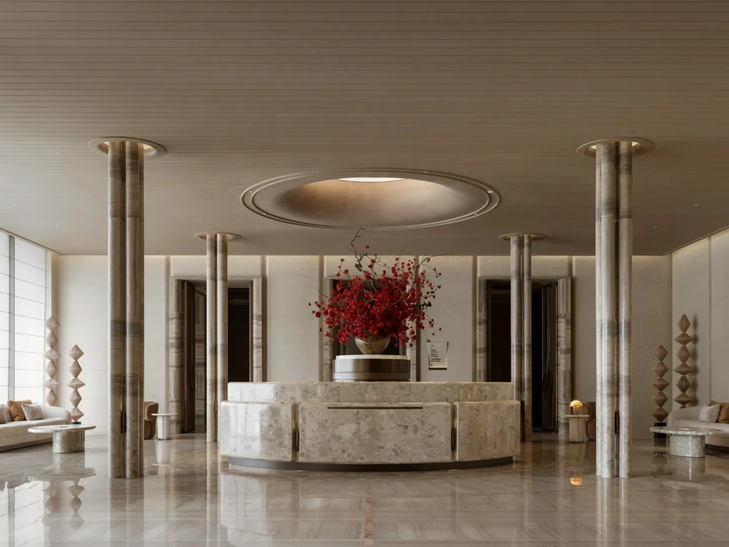 Haiyan Mansion-Shen Zhen-Lane Crawford Travertine