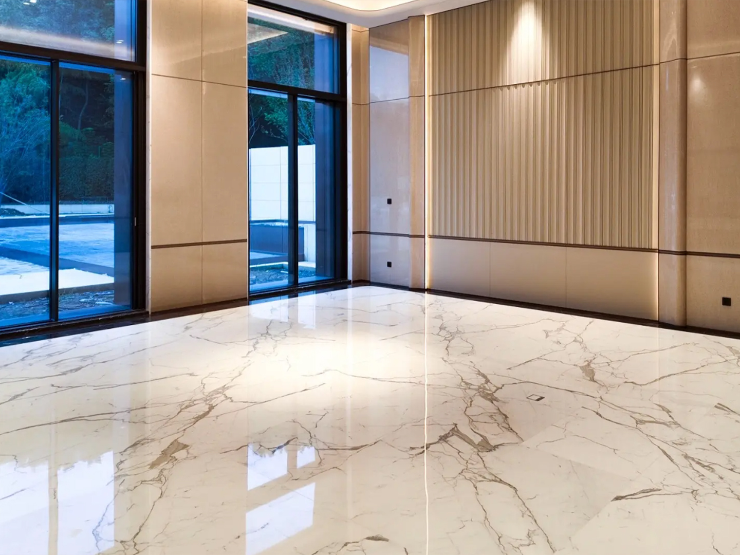 Shanghai Yushan Villa- Calacatta White Marble