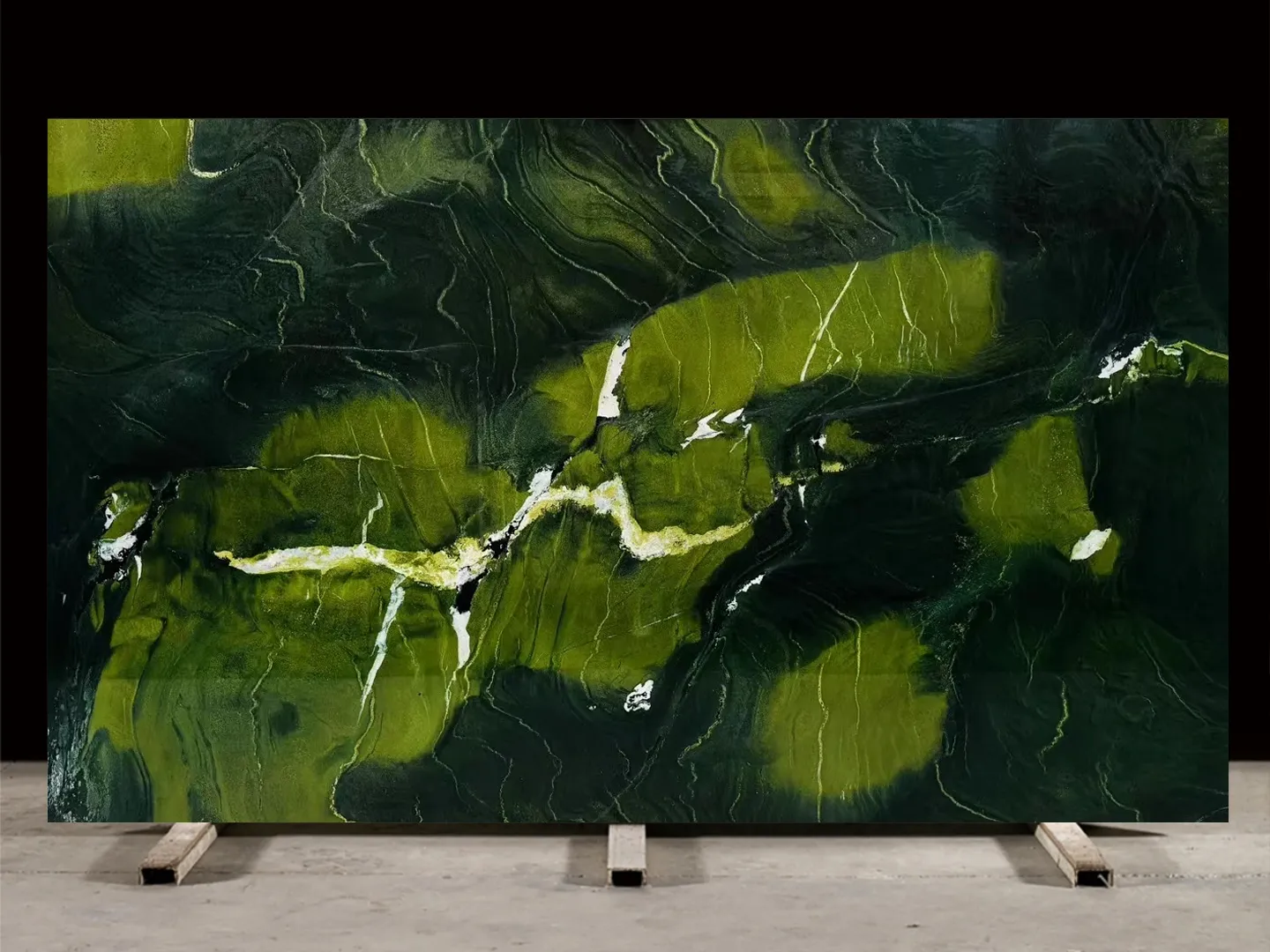牛油果绿-荷塘月色-Avocado Green Marble-Avocatus-巴西-Nahzo Stone-1
