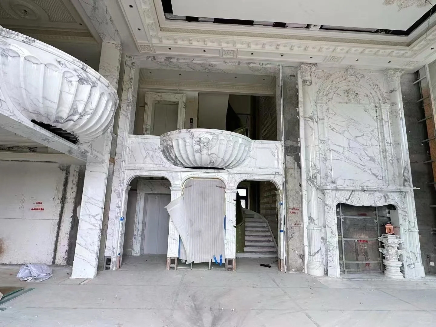 鱼肚白大理石-Calacatta Borghini Marble-Personal Villa (Hongkong)-Nahzo Stone-1