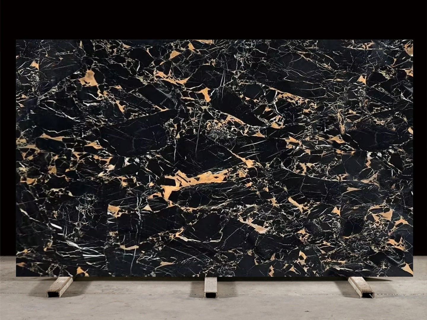 黑金花-Nero Portoro Marble-意大利-Nahzo Stone-1