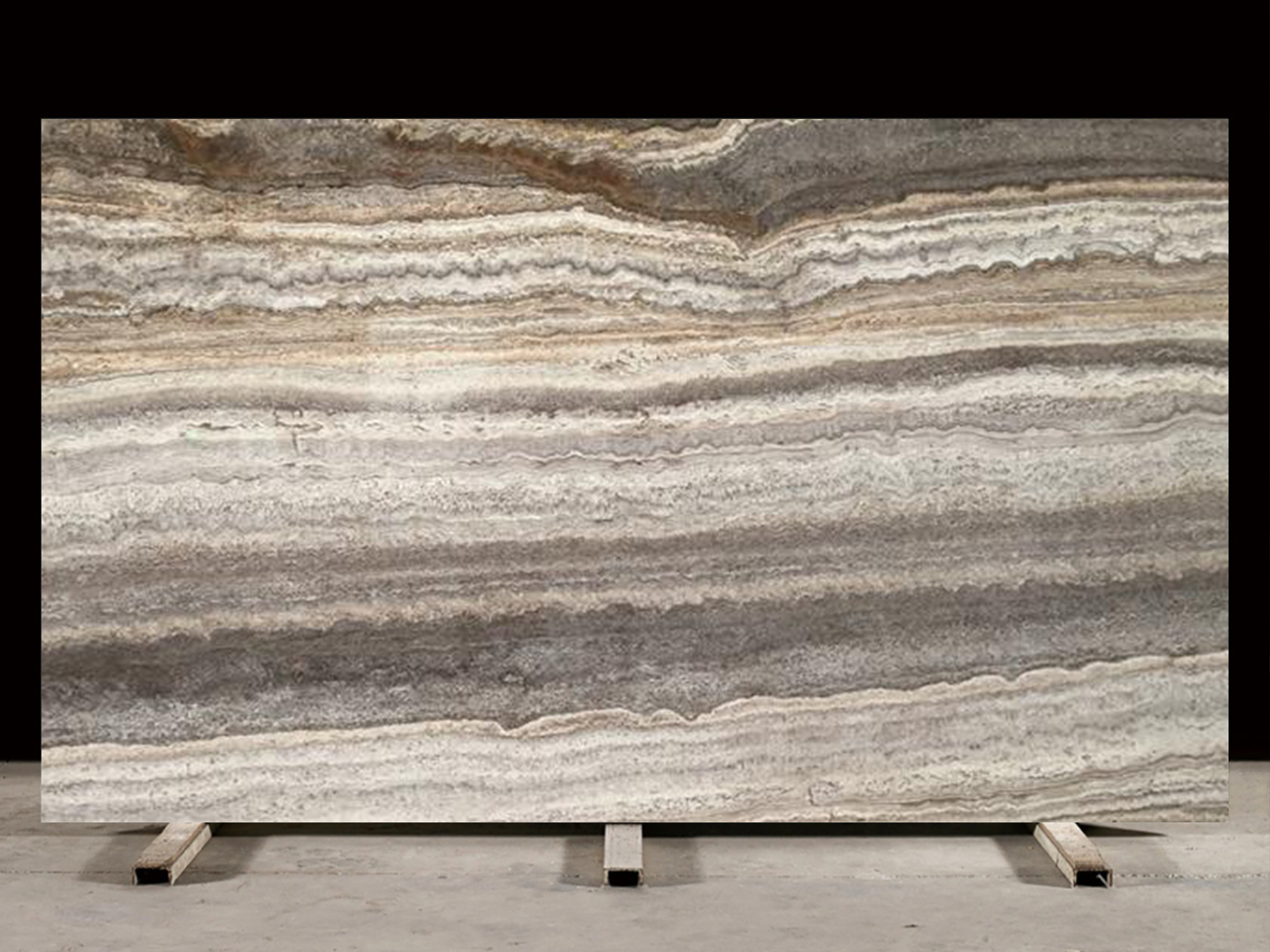Iran Silver Grey Travertine-伊朗银灰洞-伊朗-Nahzo Stone-1